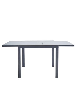 Foto 2 | Naterial Mesa De Comedor De Aluminio Extensible Apta Para Exterior, Cubierta De Cristal, Modelo Lyra Ii