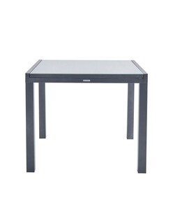 Foto 4 | Naterial Mesa De Comedor De Aluminio Extensible Apta Para Exterior, Cubierta De Cristal, Modelo Lyra Ii
