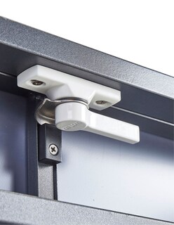 Foto 5 | Naterial Mesa De Comedor De Aluminio Extensible Apta Para Exterior, Cubierta De Cristal, Modelo Lyra Ii