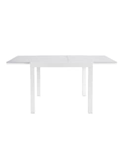 Foto 3 | Naterial Mesa De Comedor De Aluminio Extensible Apta Para Exterior, Cubierta De Cristal, Modelo Lyra Ii