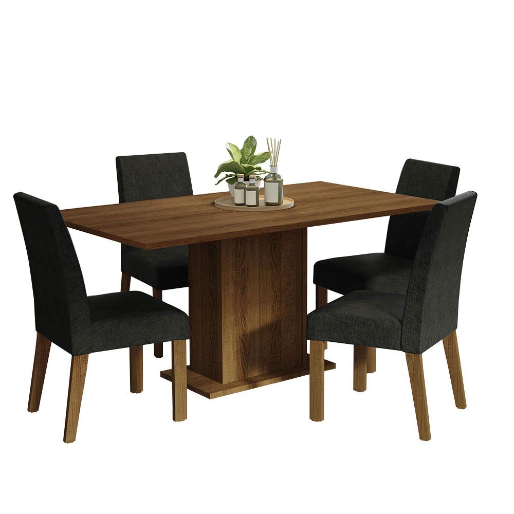 Foto 2 pulgar | Juego De Comedor Con Mesa Y 4 Sillas Madesa Oxford Keila Mn2
