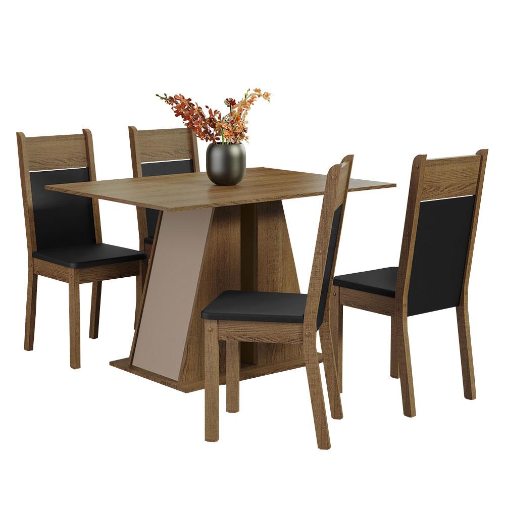 Foto 1 | Juego De Comedor Con Mesa Y 4 Sillas Madesa Angel Mcn