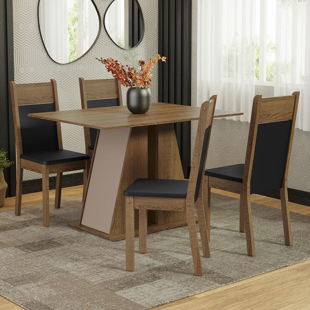 Foto 2 | Juego De Comedor Con Mesa Y 4 Sillas Madesa Angel Mcn