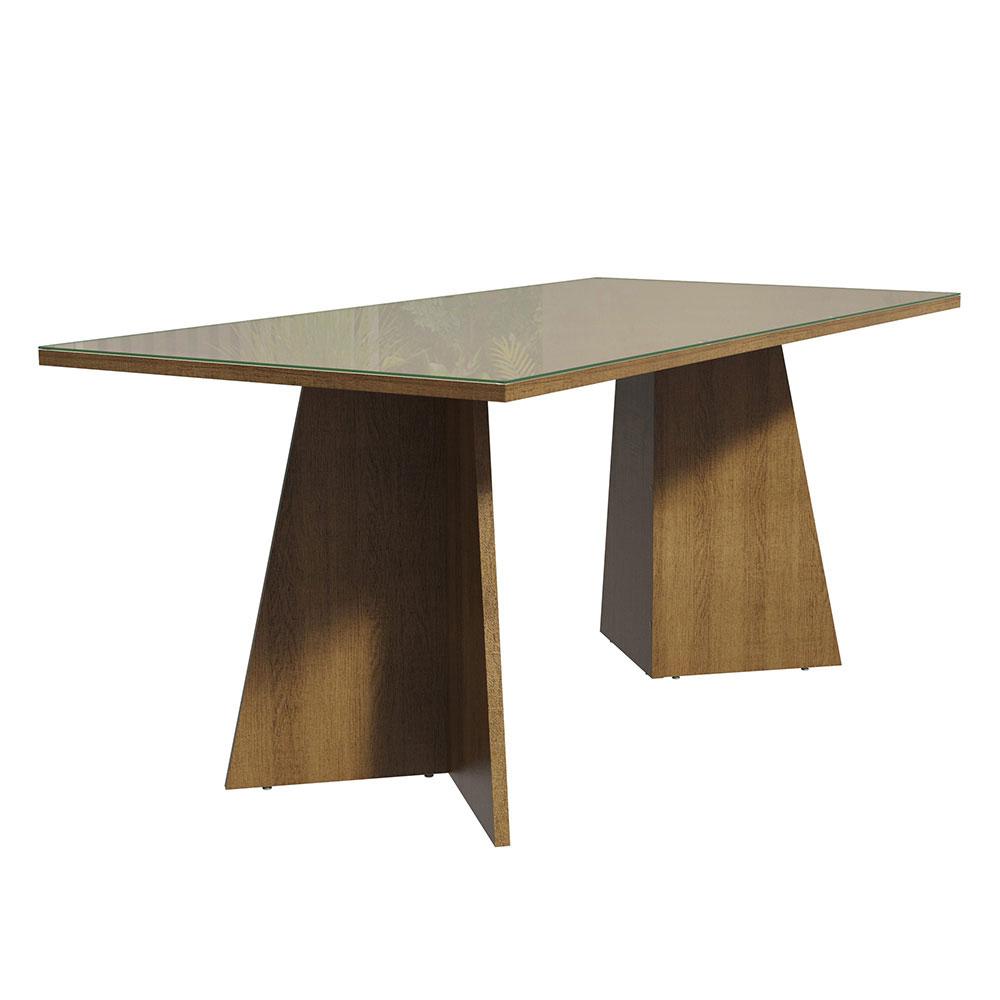 Mesa De Comedor Rectangular 5388 Color Marrón/negro 1