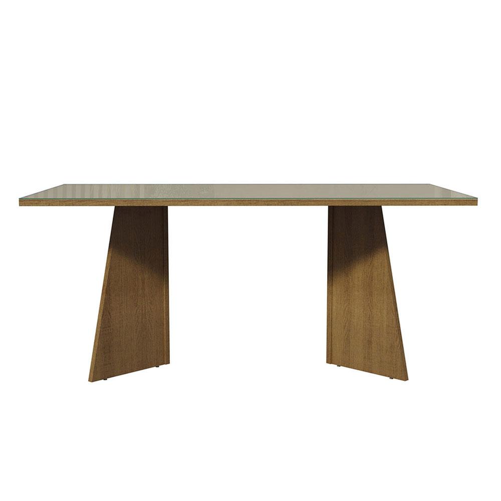 Foto 2 | Mesa De Comedor Rectangular 5388 Color Marrón/negro 1