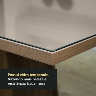 Foto 5 | Mesa De Comedor Rectangular 5388 Color Marrón/negro 1