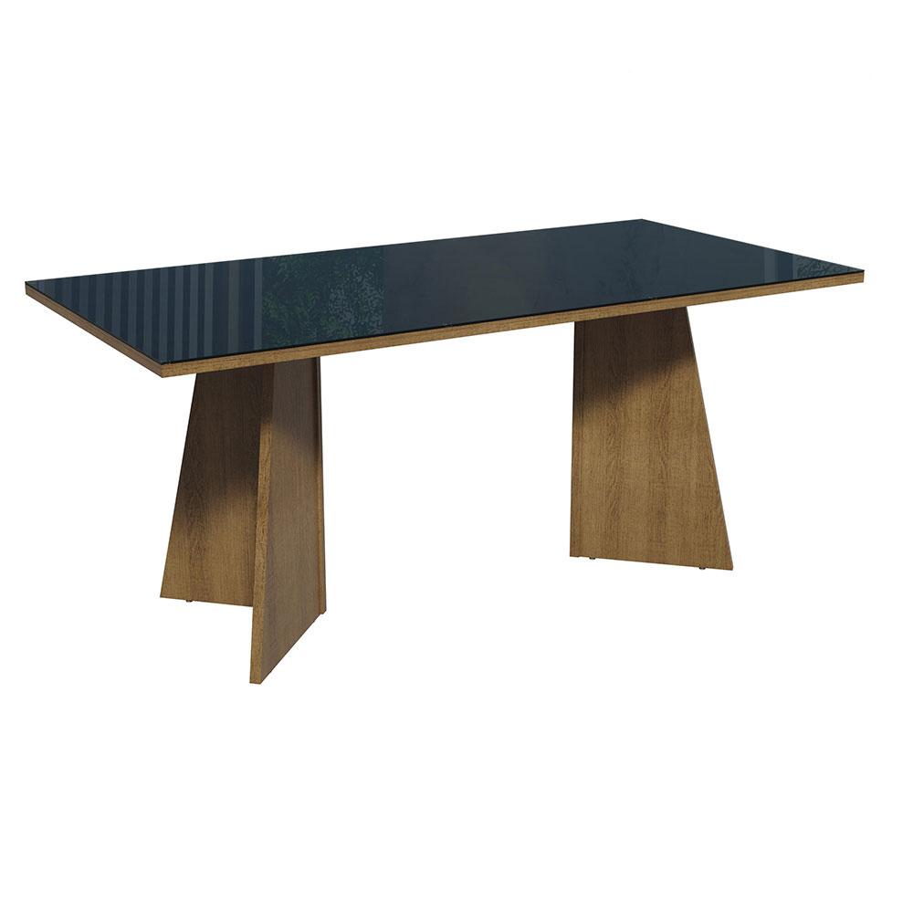 Foto 1 | Mesa De Comedor Rectangular 5388 Color Marrón/negro 1