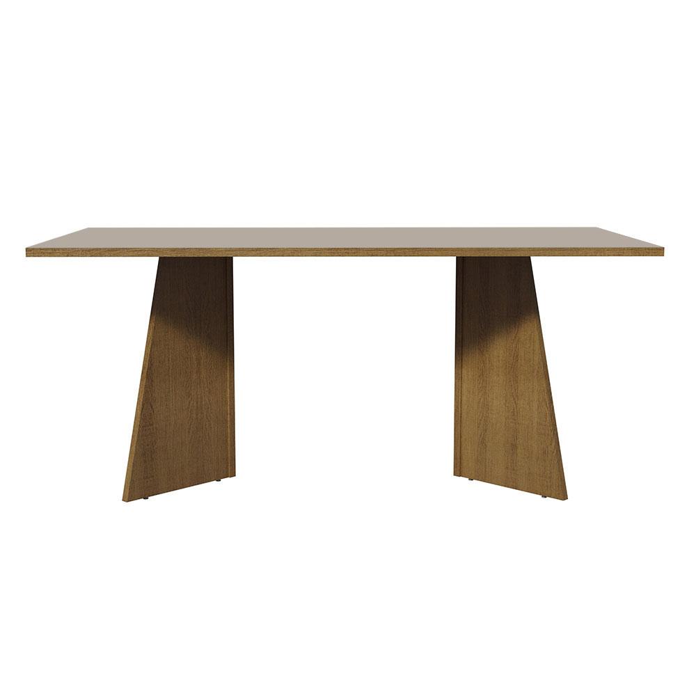 Foto 3 | Mesa De Comedor Rectangular 5388 Color Marrón/crema