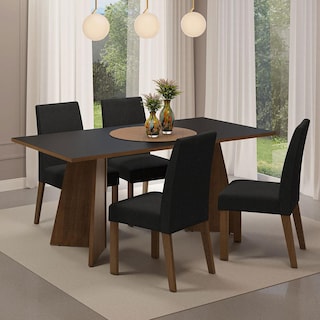 Foto 2 | Mesa De Comedor Con Mesa Y 4 Sillas April Madesa Mn 01