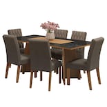 Mesa De Comedor Con Mesa Y 6 Sillas Marissa Madesa Mg