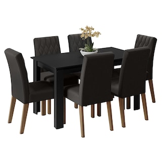 Foto 1 | Mesa De Comedor Con Mesa Y 6 Sillas Madesa Allegro Nn 01