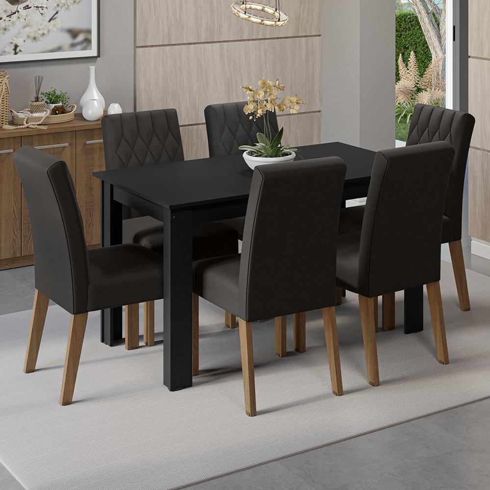 Foto 3 pulgar | Mesa De Comedor Con Mesa Y 6 Sillas Madesa Allegro Nn 01
