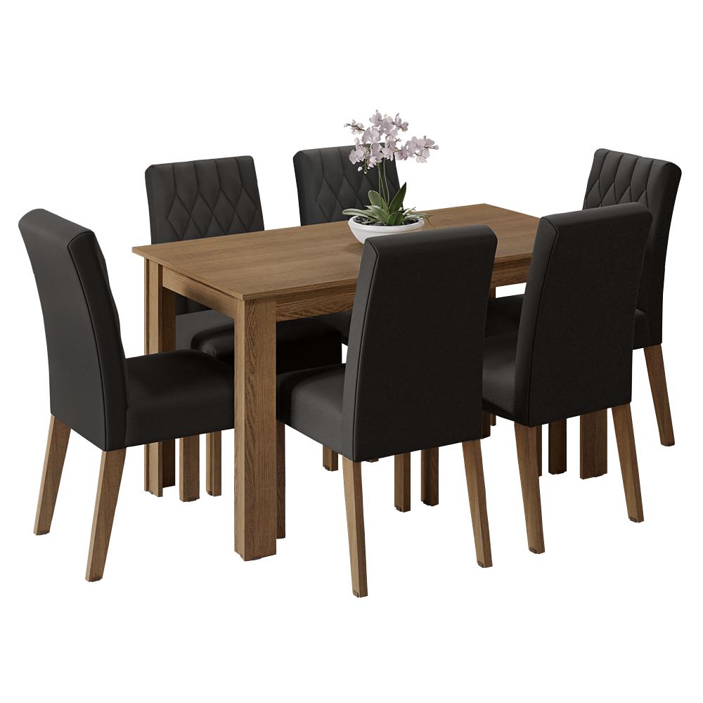 Mesa De Comedor Con Mesa Y 6 Sillas Madesa Allegro Mn 01