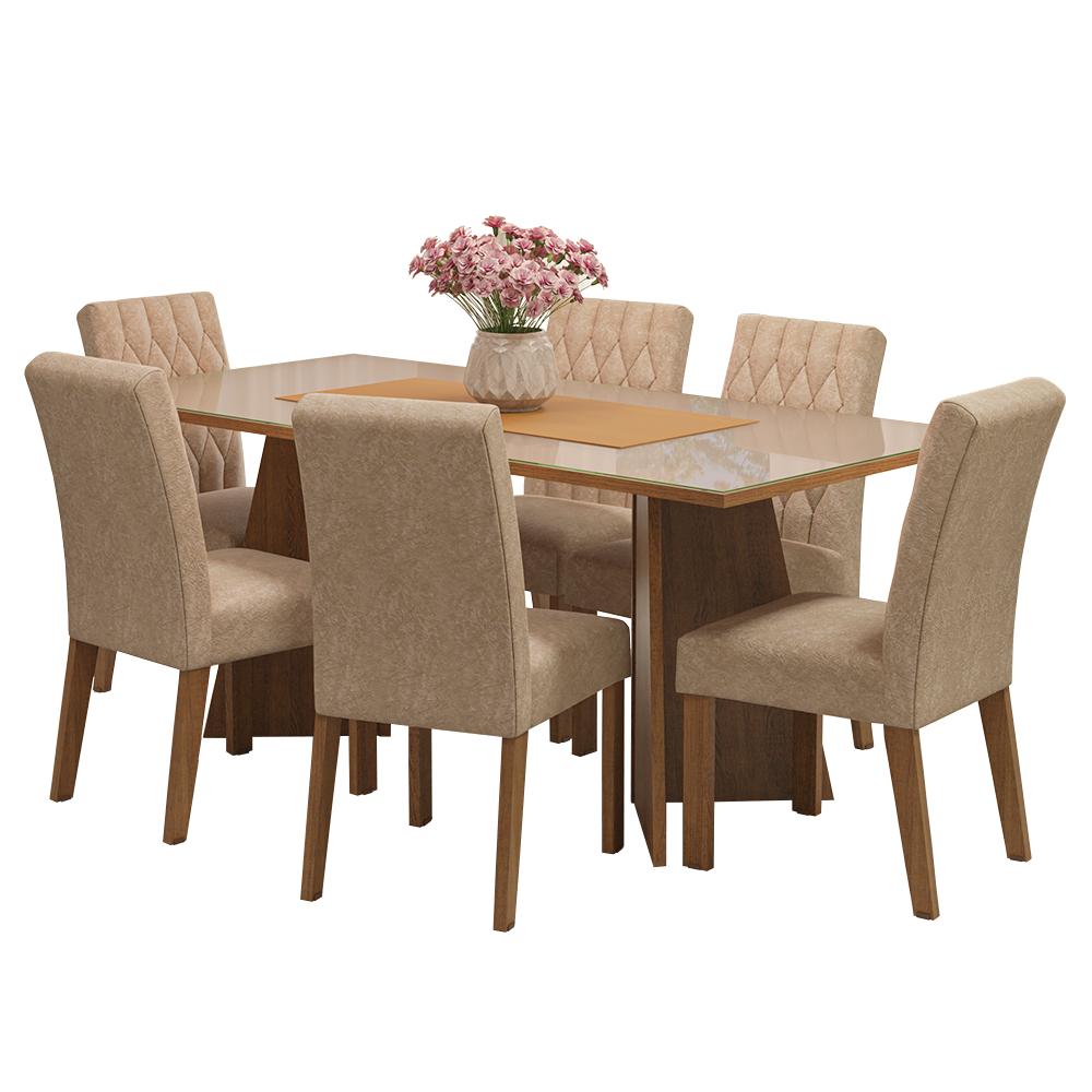 Mesa De Comedor Con Mesa Y 6 Sillas Marissa Madesa Mc