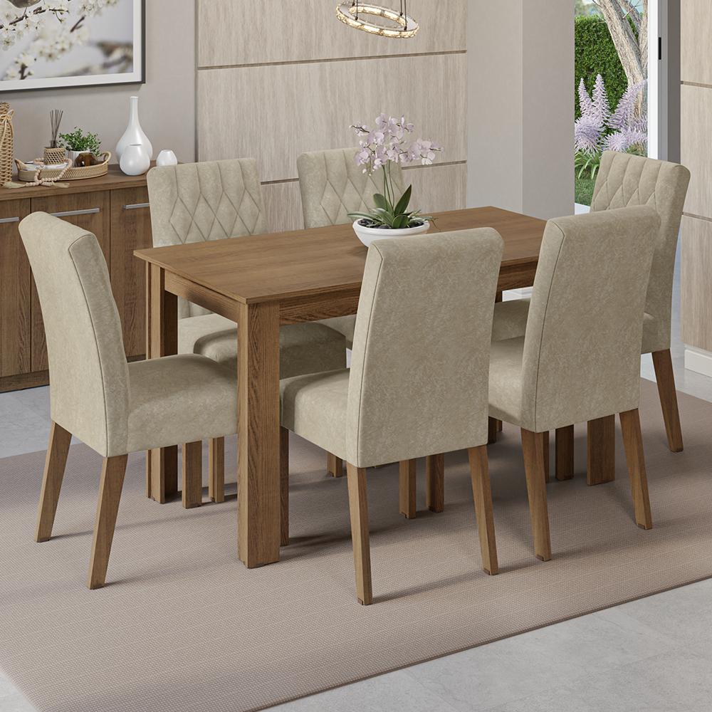 Foto 3 pulgar | Mesa De Comedor Con Mesa Y 6 Sillas Madesa Allegro Mi