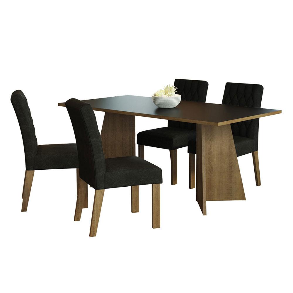 Foto 2 pulgar | Mesa De Comedor Con Mesa Y 4 Sillas Ruby Madesa Mn 01