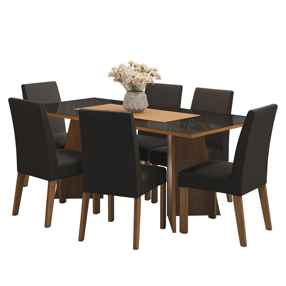 Foto 1 | Mesa De Comedor Con Mesa Y 6 Sillas Valerie Madesa Mn
