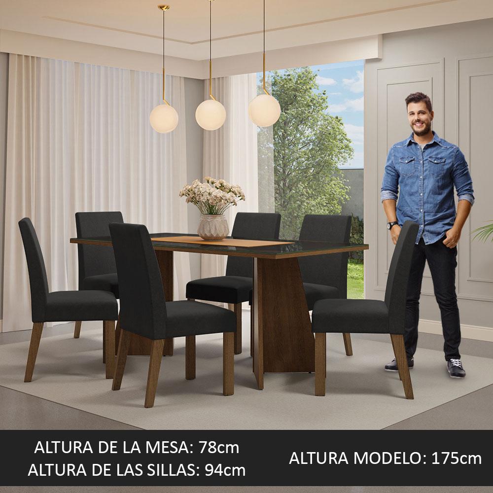 Foto 4 | Mesa De Comedor Con Mesa Y 6 Sillas Valerie Madesa Mn