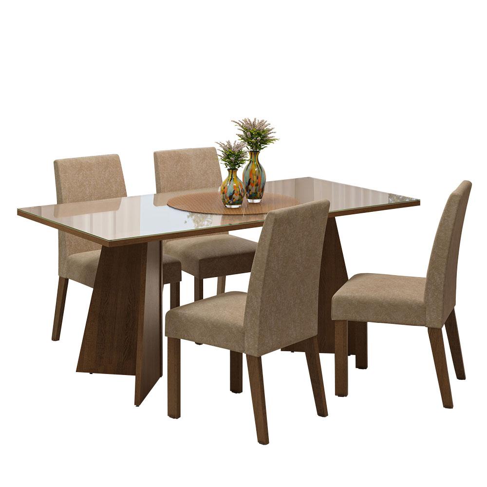Foto 1 | Mesa De Comedor Con Mesa Y 4 Sillas Taylor Madesa Mc