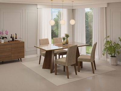 Foto 7 | Mesa De Comedor Con Mesa Y 4 Sillas Taylor Madesa Mc