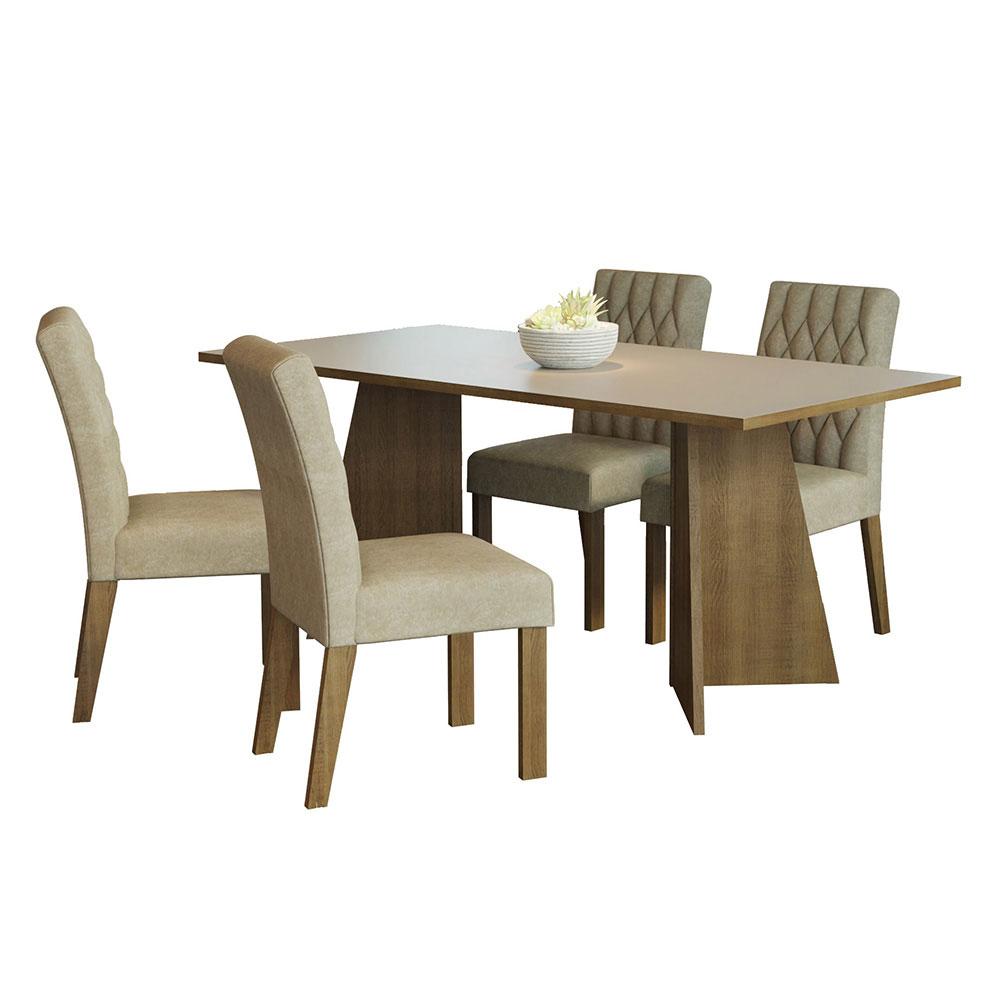 Mesa De Comedor Con Mesa Y 4 Sillas Ruby Madesa Mc