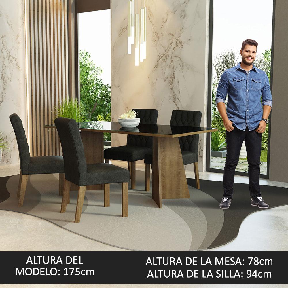 Foto 4 pulgar | Mesa De Comedor Con Mesa Y 4 Sillas Harper Madesa Mn