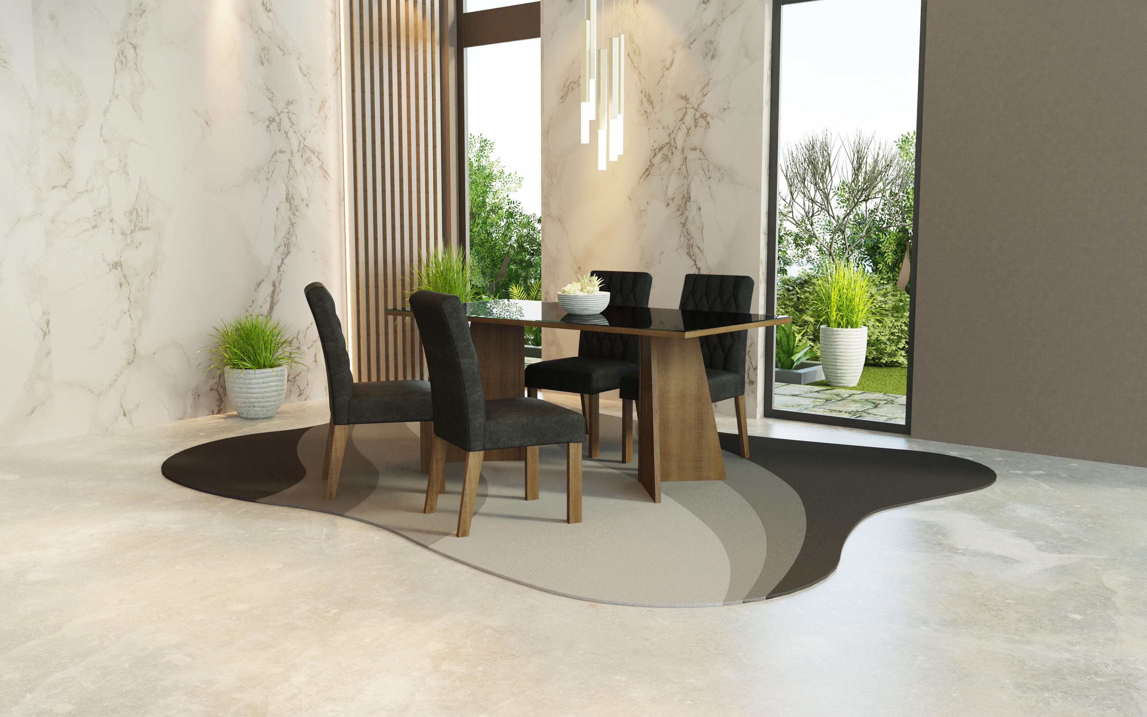 Foto 7 | Mesa De Comedor Con Mesa Y 4 Sillas Harper Madesa Mn