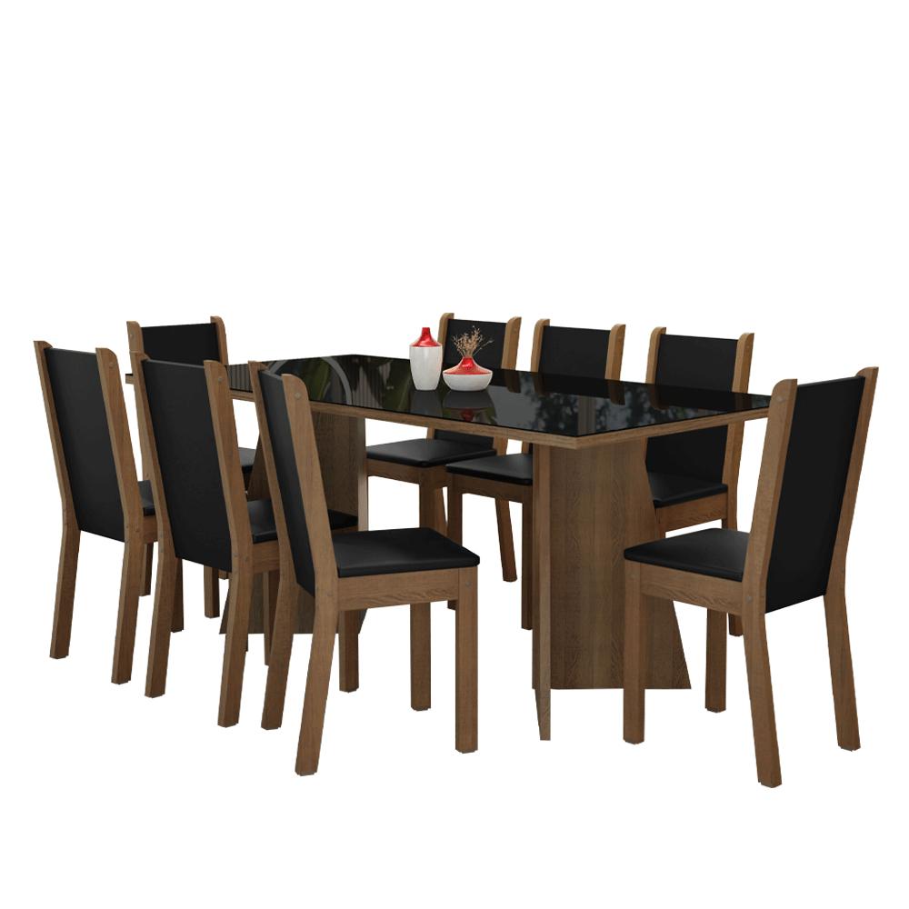 Foto 1 | Mesa De Comedor Con Mesa Y 8 Sillas Madesa Justine Mn