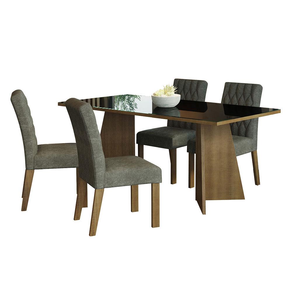 Foto 1 | Mesa De Comedor Con Mesa Y 4 Sillas Harper Madesa Mg