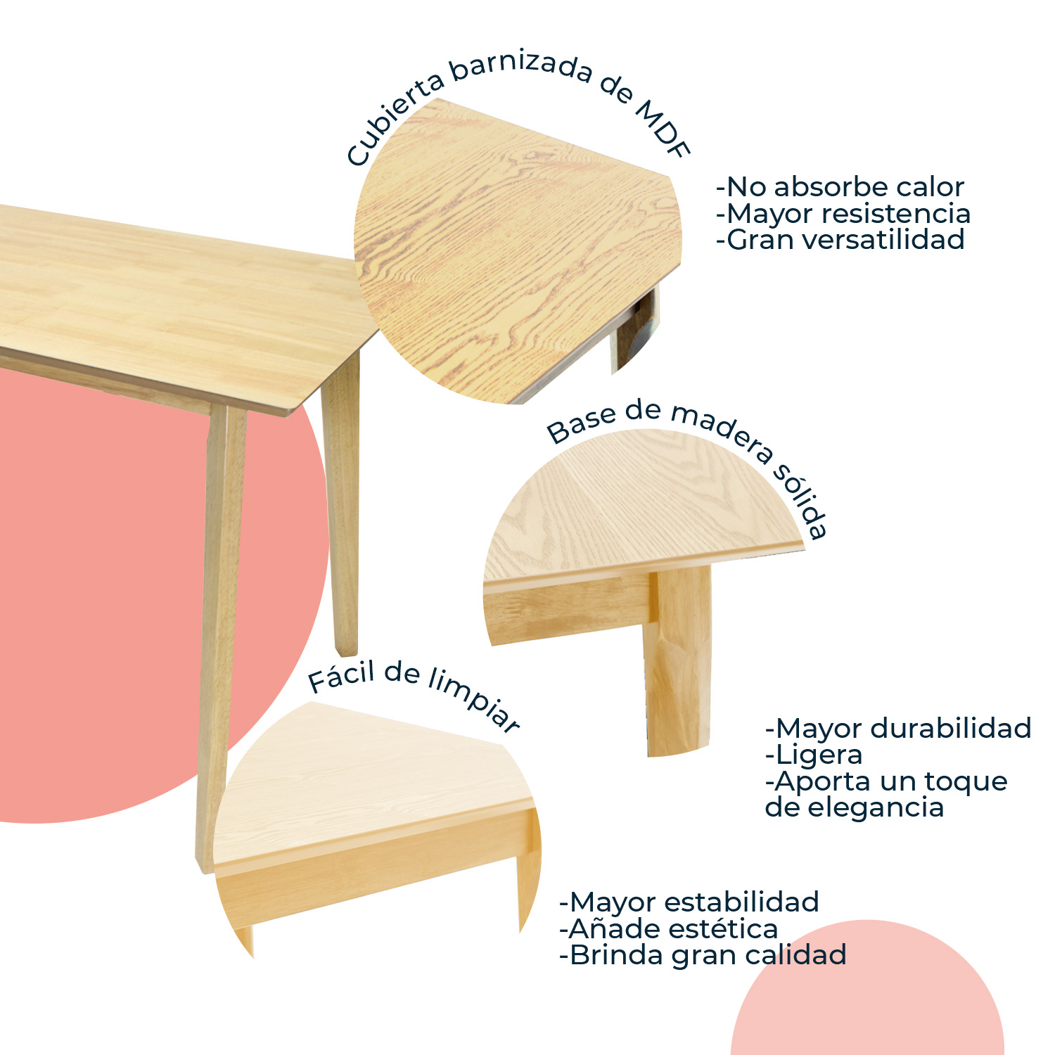 Foto 7 pulgar | Mesa De Comedor 120x70 Madeira Chapa Roble