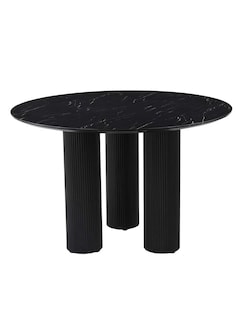 Foto 1 | Mesa De Comedor Adal Stone Negra Patas Negras