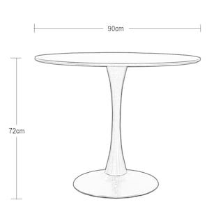 Foto 4 | Mesa De Comedor Dante Nogal Redonda