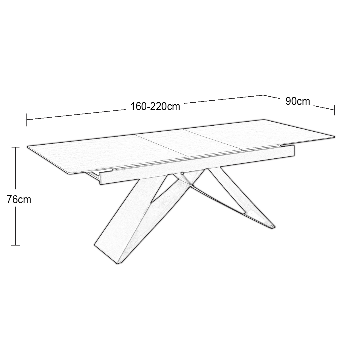Foto 6 pulgar | Mesa De Comedor Expandible Ferran Stone Gris