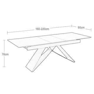 Foto 5 | Mesa De Comedor Expandible Ferran Stone Gris