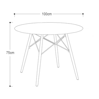 Foto 4 | Mesa De Comedor Retro Paula Redonda