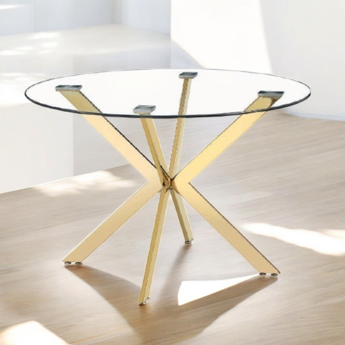 Foto 4 pulgar | Mesa De Comedor Ariel Redonda Gold