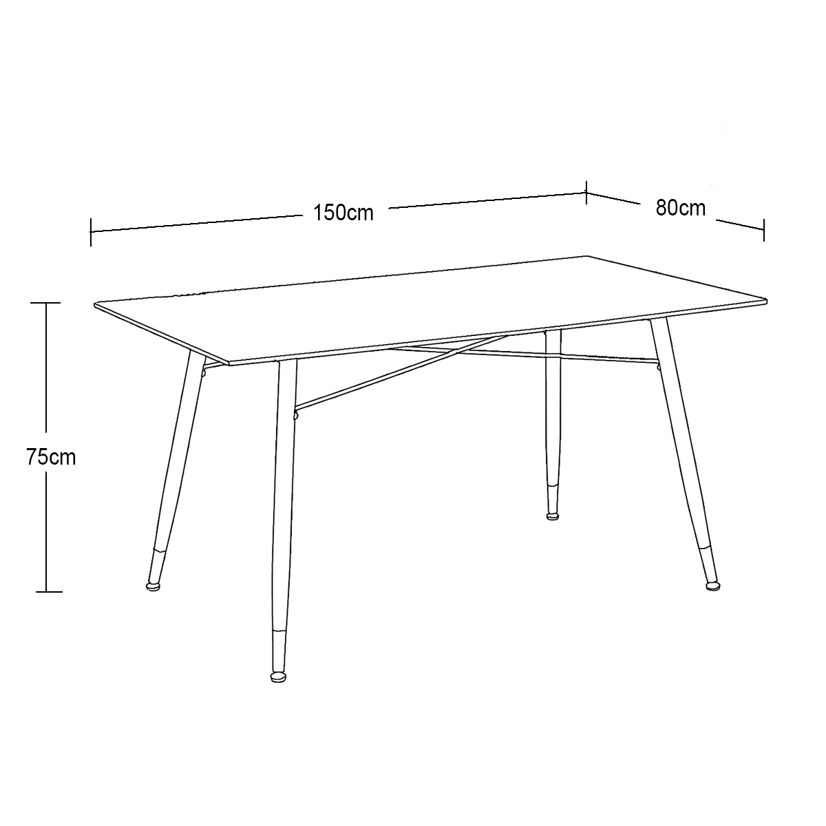 Foto 4 | Mesa De Comedor Anne Nogal
