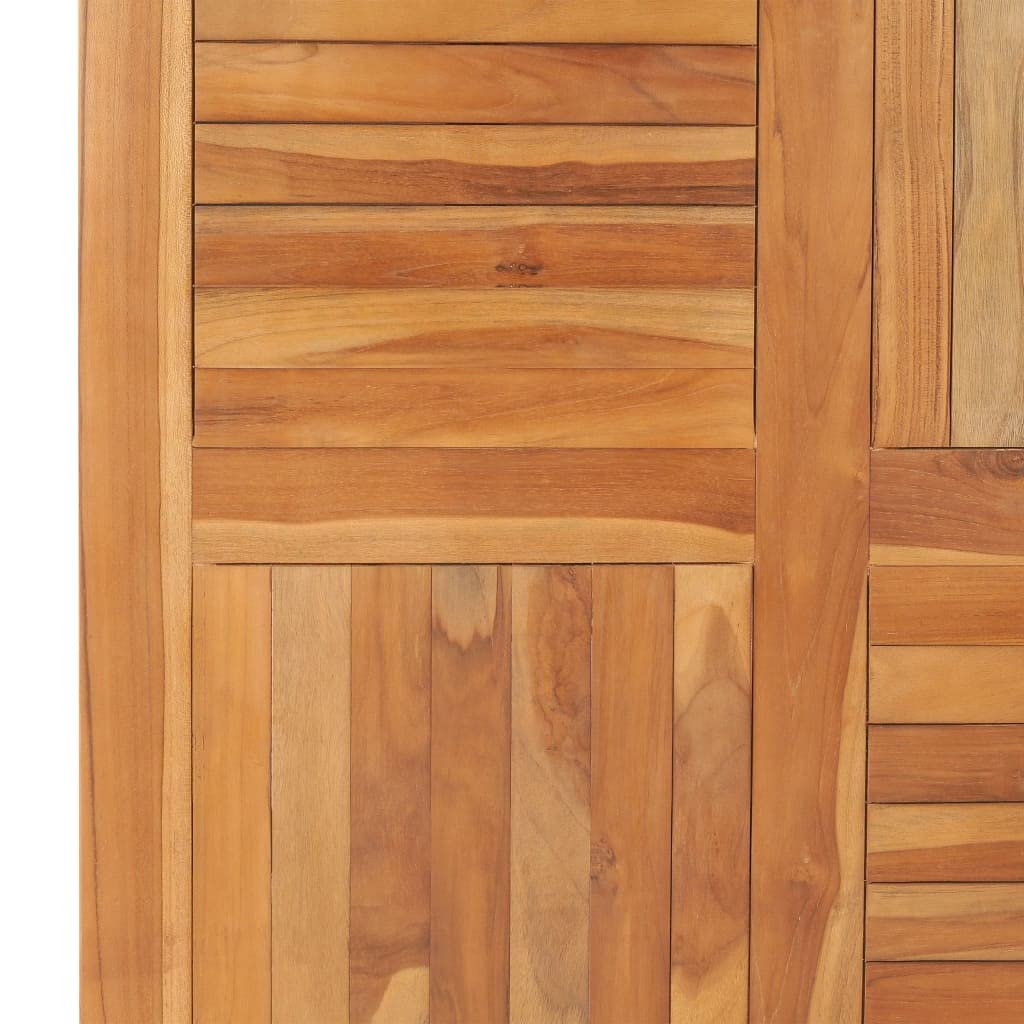 Foto 7 pulgar | Tablero De Mesa Vidaxl Cuadrado De Madera Maciza De Teca Maciza De 90 X 90 X 2,5 Cm, Rústico - Venta Internacional.
