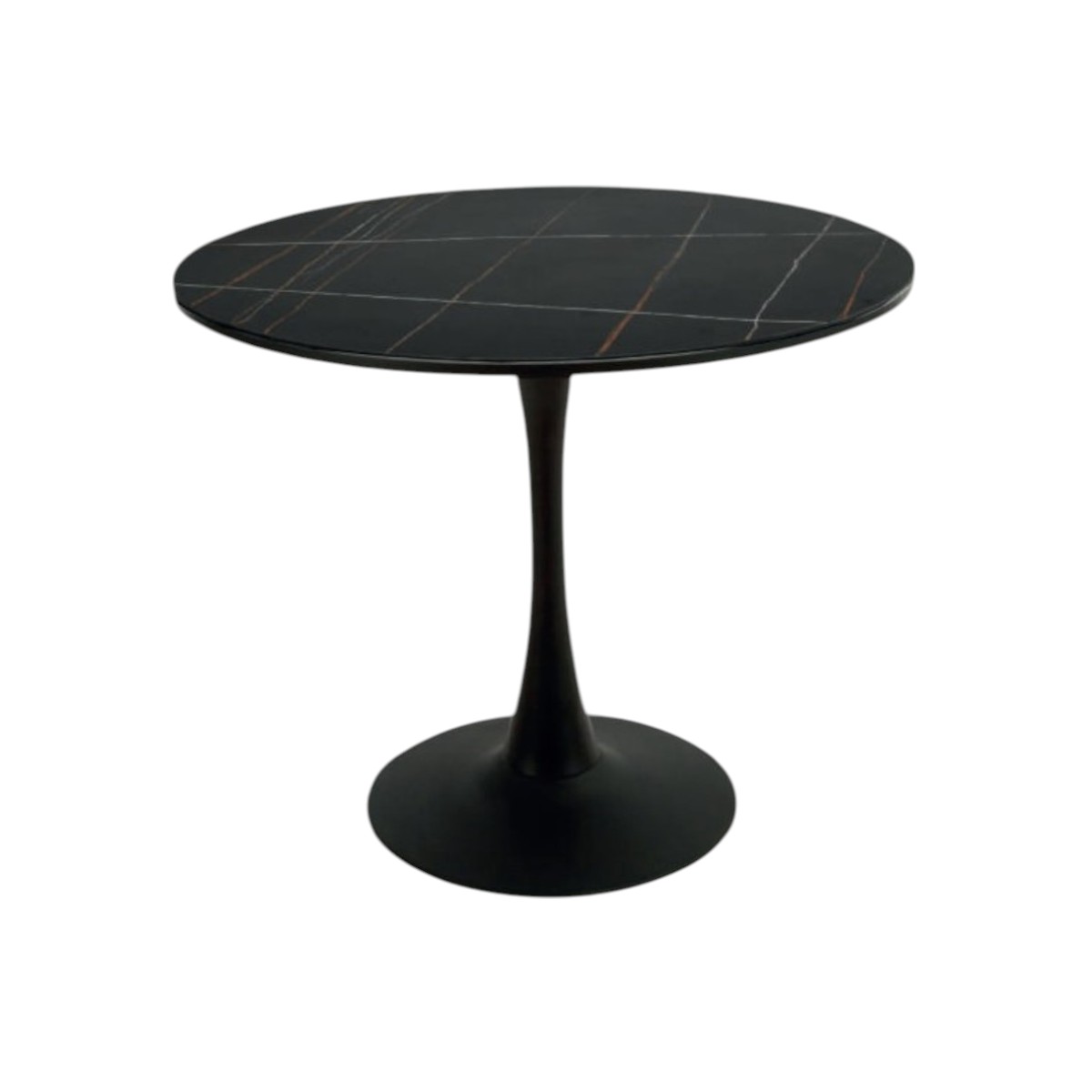 Mesa Ocasional Joshua Marmol Base Negra