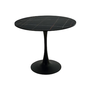 Foto 1 | Mesa Ocasional Joshua Marmol Base Negra