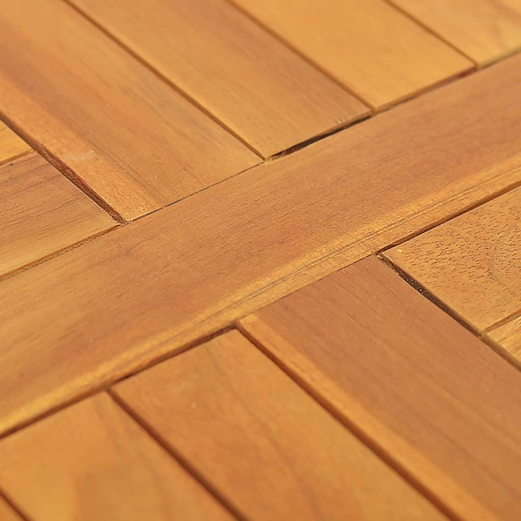 Foto 6 | Tablero De Mesa Vidaxl De Madera Maciza De Teca, 50 Cm De Diámetro Y 2,5 Cm De Grosor - Venta Internacional.