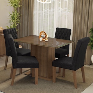 Foto 2 | Juego De Comedor Con Mesa Y 4 Sillas Madesa Oxford Zion Mn