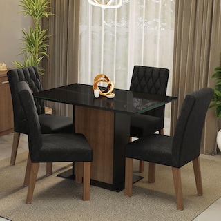 Foto 2 | Juego De Comedor Con Mesa Y 4 Sillas Madesa Oxford Reale Mn