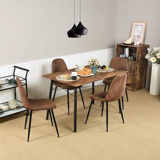 Foto 2 | Mesa De Comedor Furniturer London Marrón 120 X 80 X 75 Cm