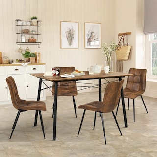 Foto 4 | Mesa De Comedor Furniturer London Marrón 120 X 80 X 75 Cm