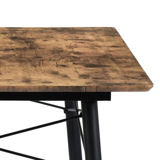 Foto 6 | Mesa De Comedor Furniturer London Marrón 120 X 80 X 75 Cm