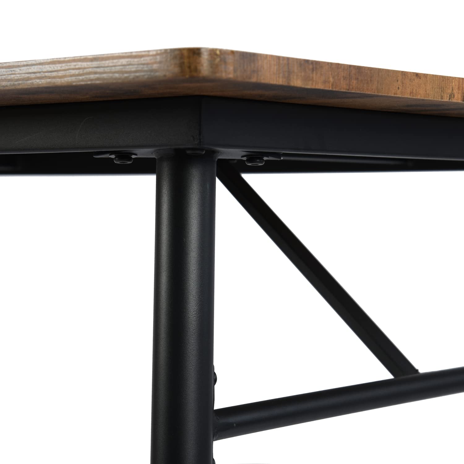 Foto 6 pulgar | Mesa De Comedor Furniturer Wustia Marrón 120 X 80 X 75 Cm