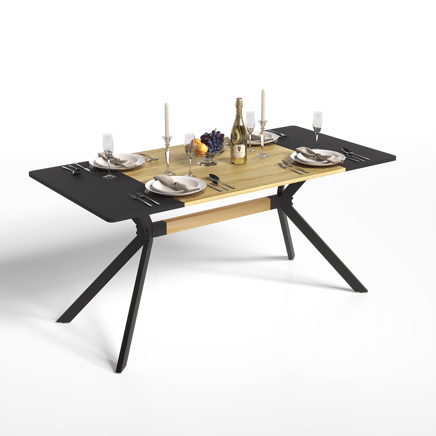 Mesa de Comedor Furniturer Negro $3,899
