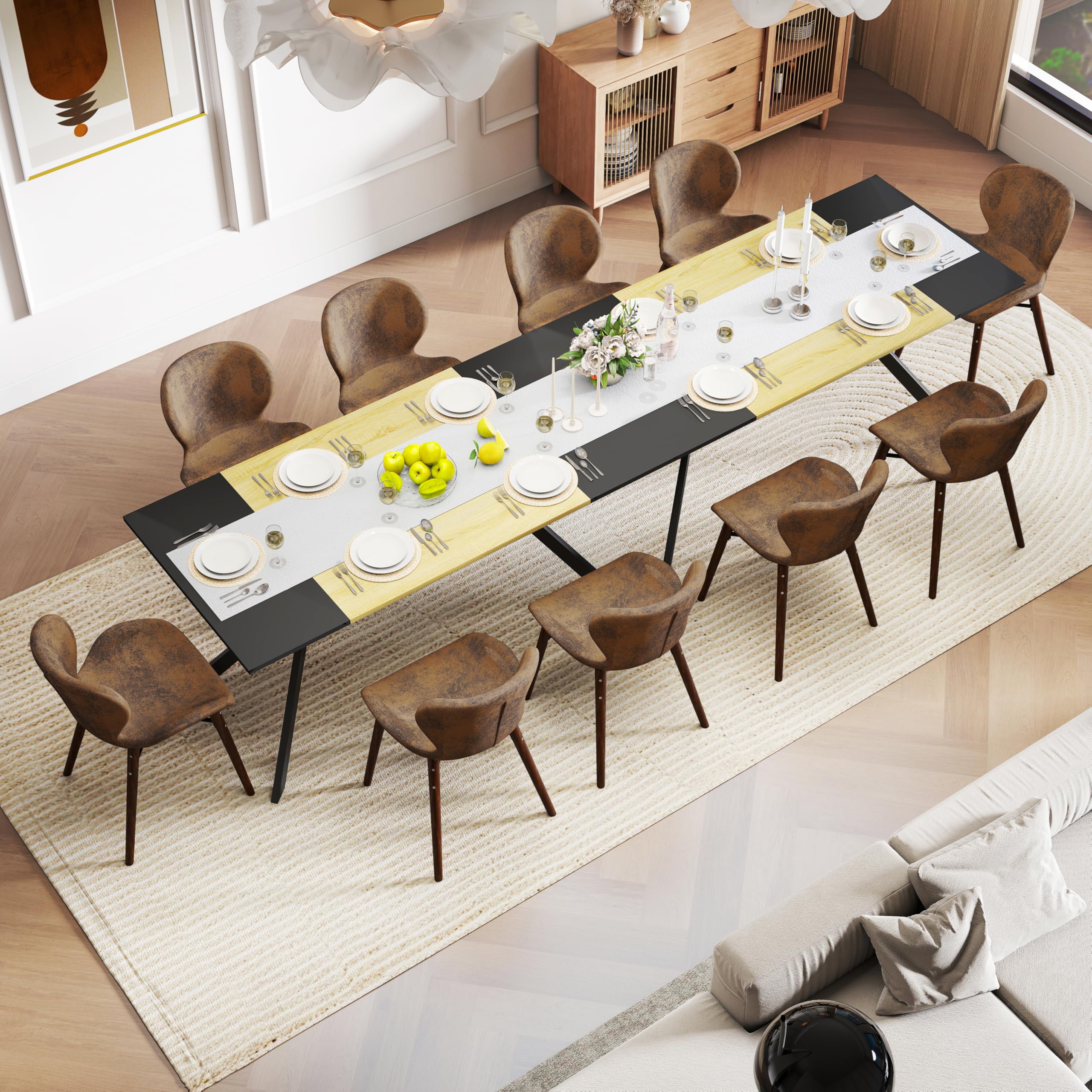 Foto 6 pulgar | Mesa de Comedor Furniturer Negro