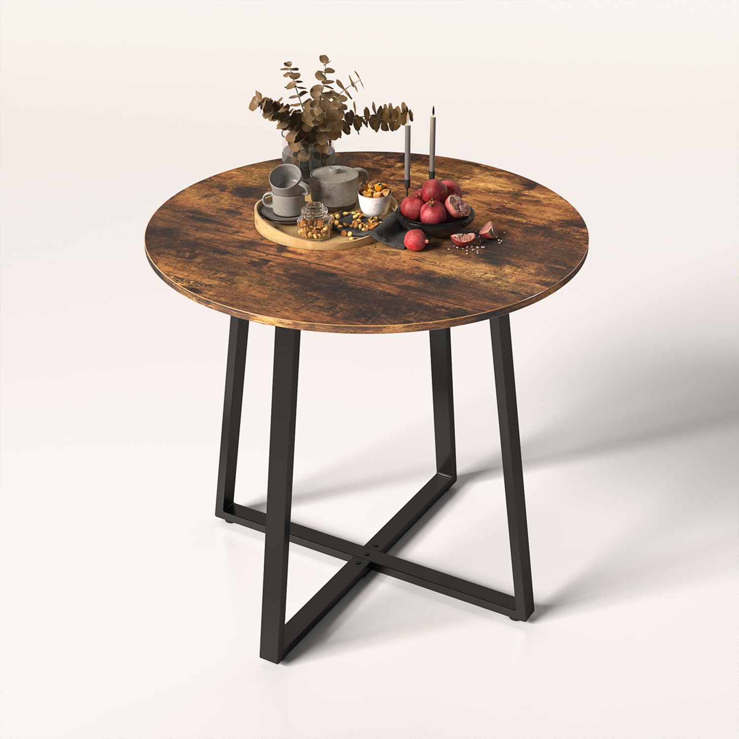 Foto 2 pulgar | Mesa De Comedor Furniturer Naomi Marrón 80 X 80 X 75 Cm